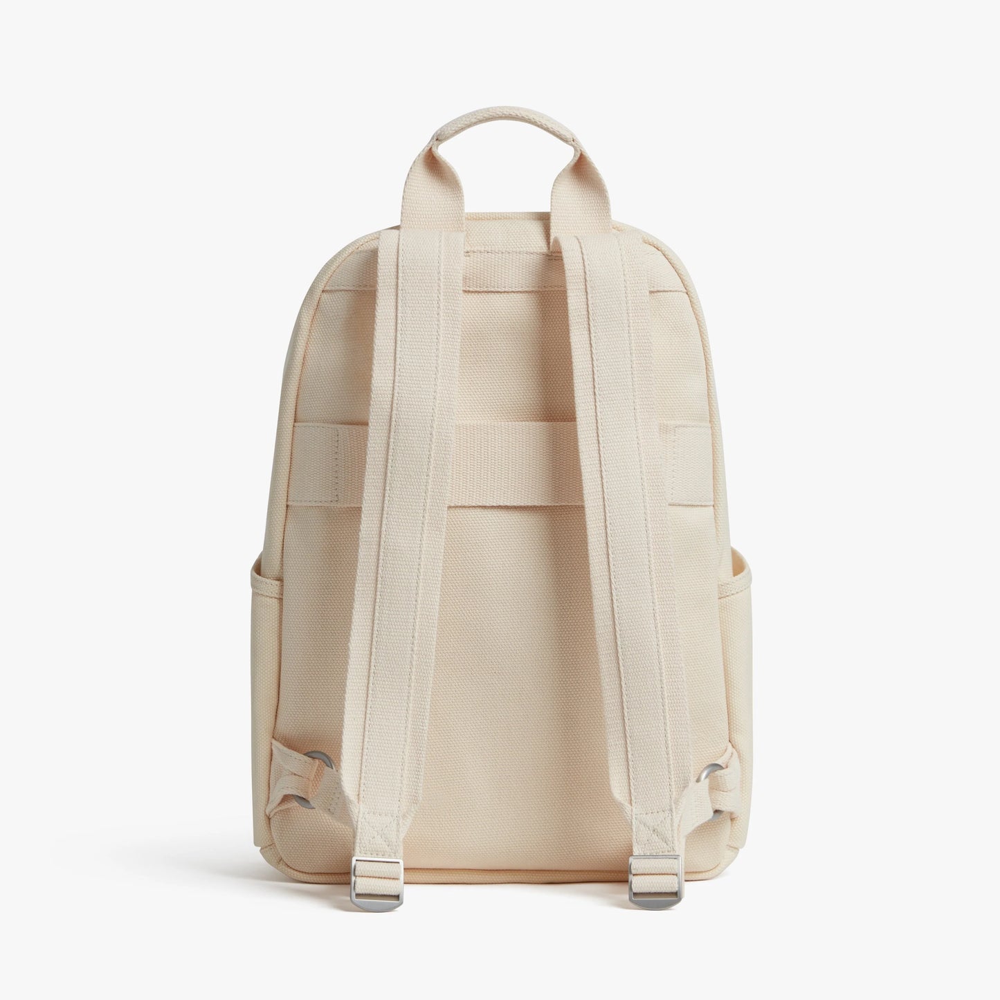 Cotton Canvas Minimal Daily Backpack with 14-inch Laptop Sleeve