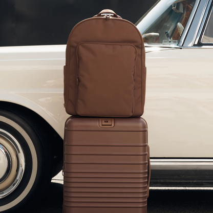 Backpack Recycled Polyester Flat Opening Travel Laptop Backpack