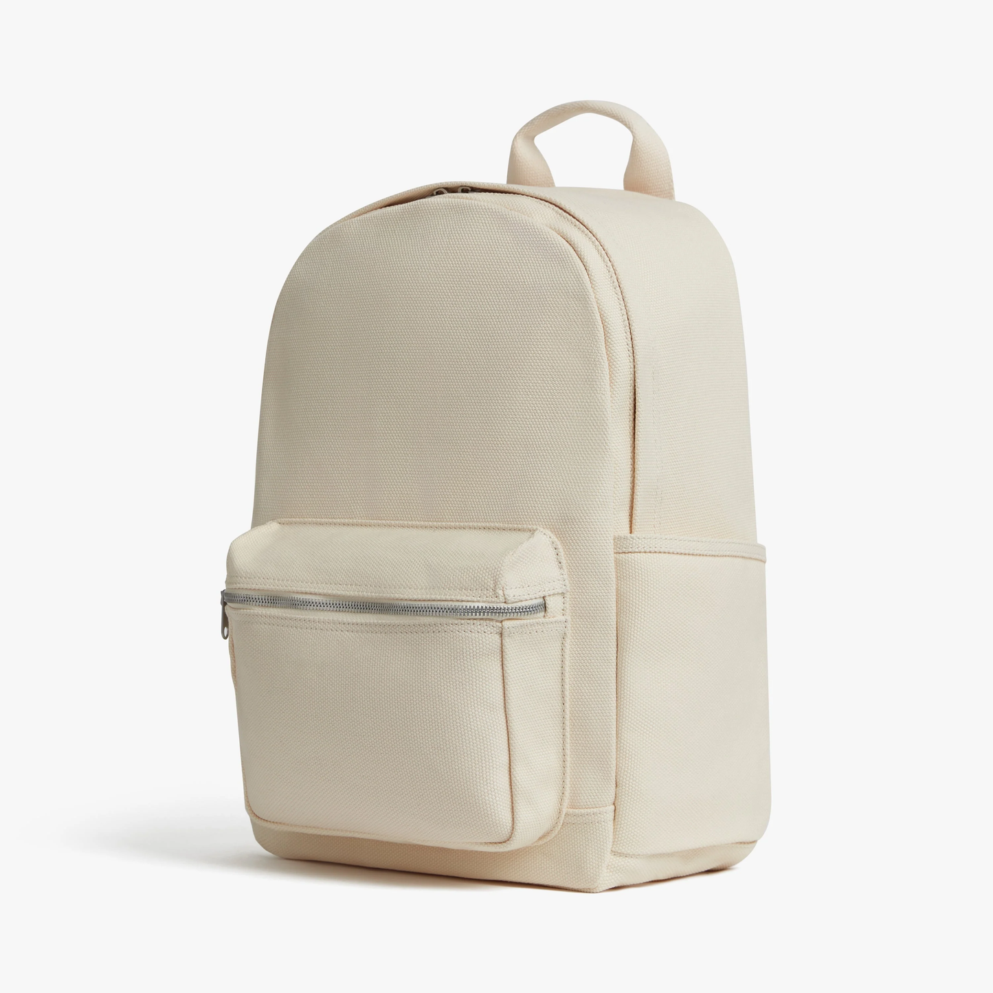 Cotton Canvas Minimal Daily Backpack with 14-inch Laptop Sleeve