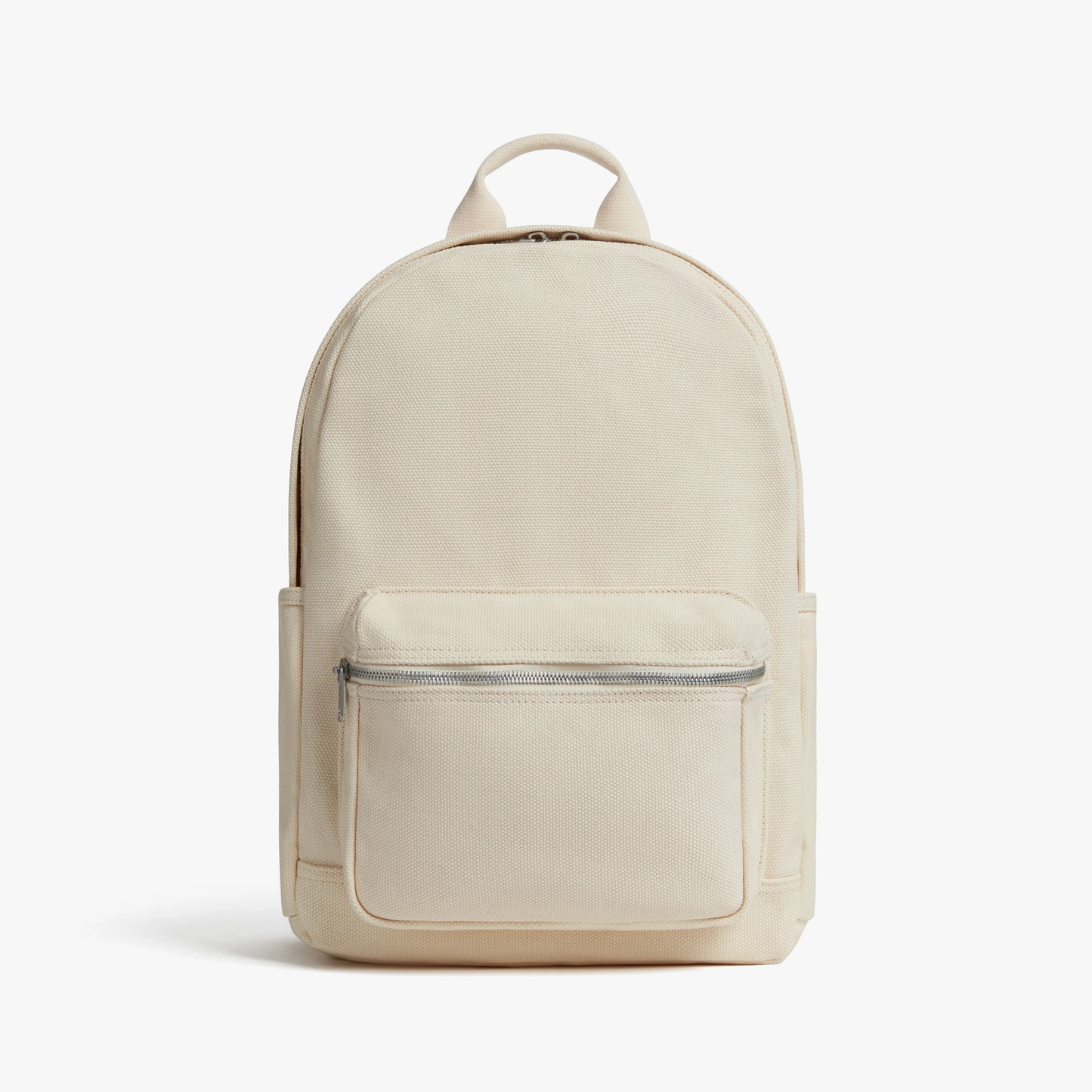 Cotton Canvas Minimal Daily Backpack with 14-inch Laptop Sleeve