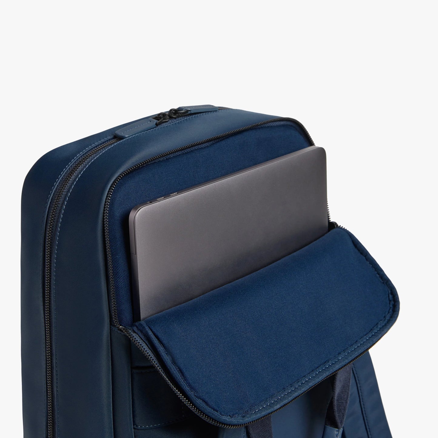 Waterproof Nylon Faux Leather Modular Backpack with Detachable Accessory Pouch & 15-inch Laptop Sleeve