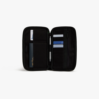 Travel Wallet Water Scratch Resistant Nylon Faux Leather Document Storage Wallet