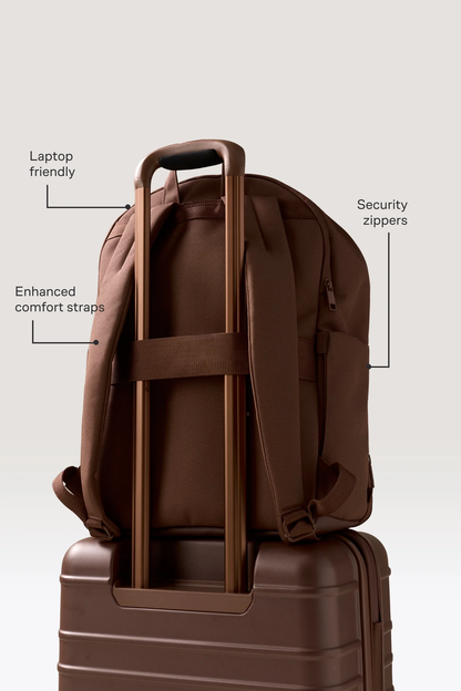 Backpack Recycled Polyester Flat Opening Travel Laptop Backpack